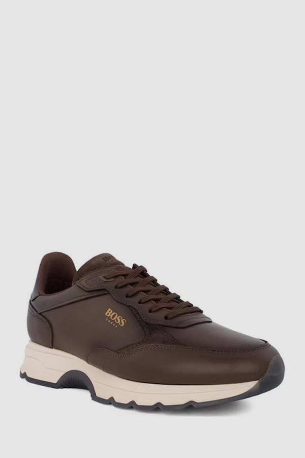 ΔΕΡΜΑΤΙΝΑ ΠΑΠΟΥΤΣΙΑ BOSS SHOES - BROWN BURN